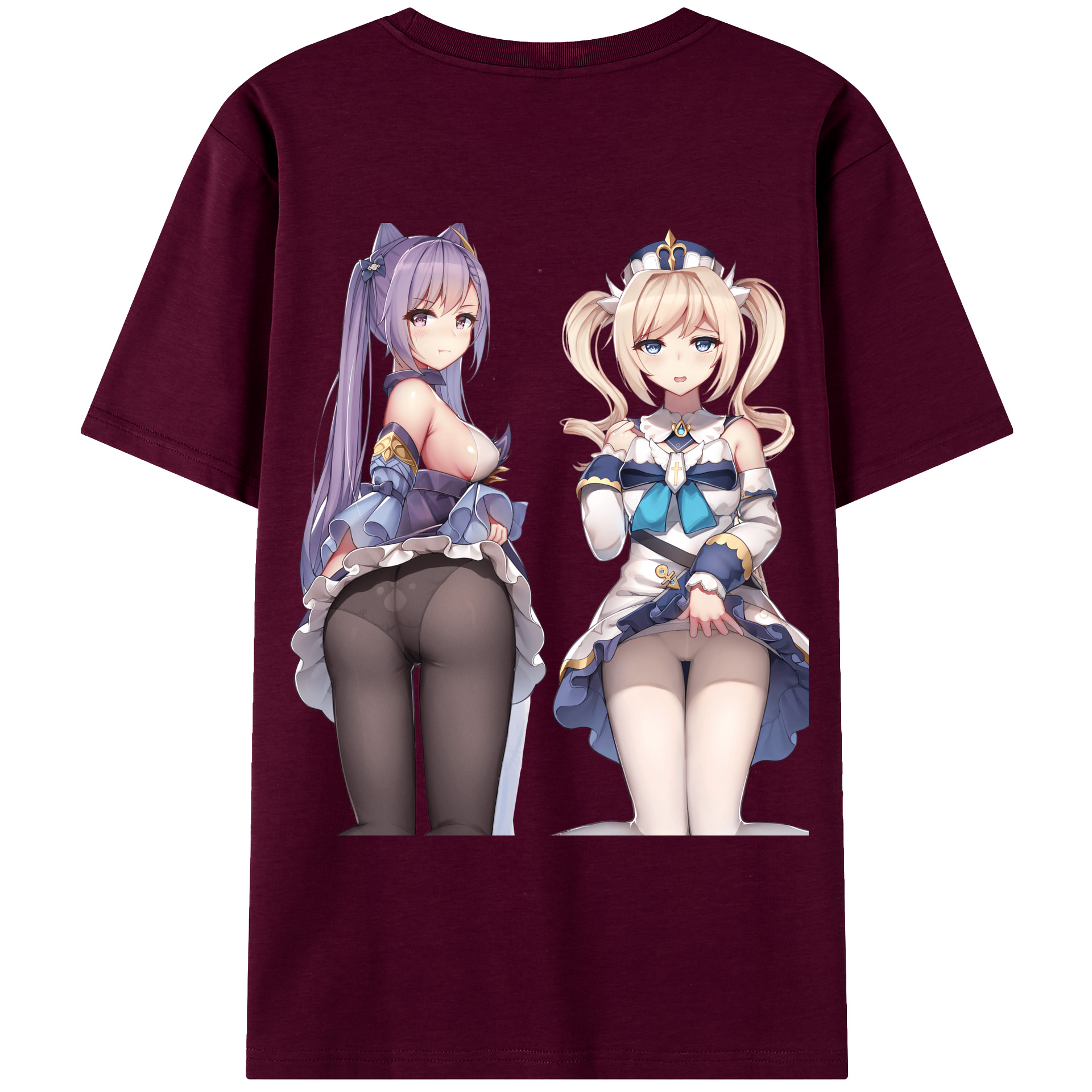 げんし神 刻晴 こくせい genshin Kokusei レディース半袖Tシャツ(バックプリント)